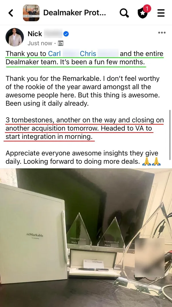 Protégé student testimonial screenshot 42